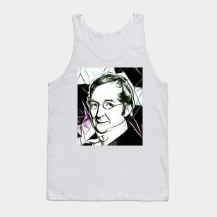 Bernard Courtois Black and White Portrait | Bernard Courtois Artwork Tank Top